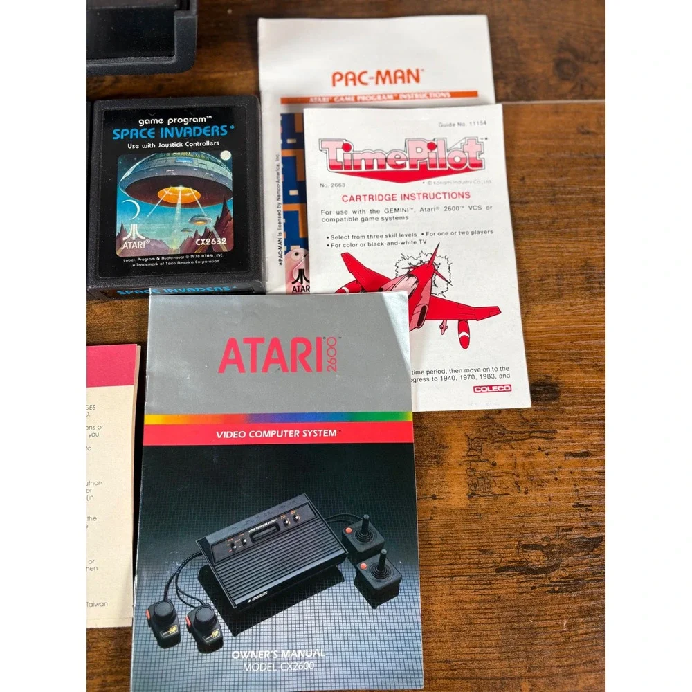 Atari 2600 Darth Vader Console Set- Games- Joysticks-‎ Original Matching Box